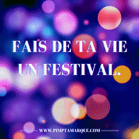 Festival Vie GIF by PIMP TA MARQUE