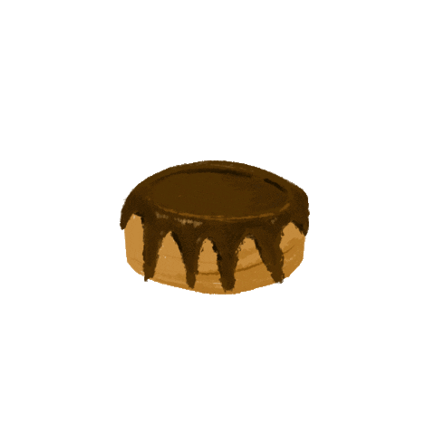 dulcetpatisserie birthday cake chocolate banana Sticker
