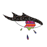 sad eyes Sticker by Stickerbaby