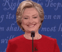 Shimmying Hillary Clinton GIF