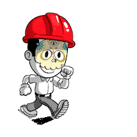 viprocosamx construction mascara calavera dia de muertos Sticker