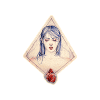 julianahellmuth art german watercolor filipina Sticker