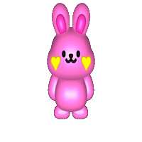 Jump Rabbit Sticker