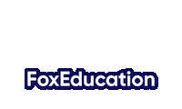 FoxEducation rainbow foxeducation foxeducation logo Sticker