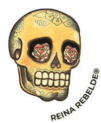 Day Of The Dead Mexico Sticker by Reina Rebelde