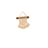 Christmas Macrame Sticker by Britt. Does. Design