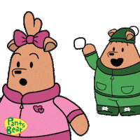 Happy Snow Fight Sticker