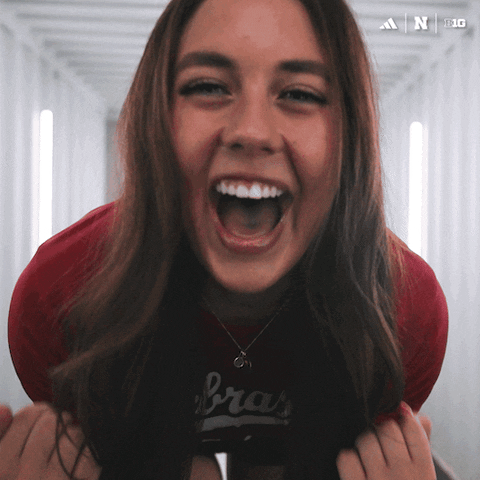 Ncaa Volleyball GIF by Huskers