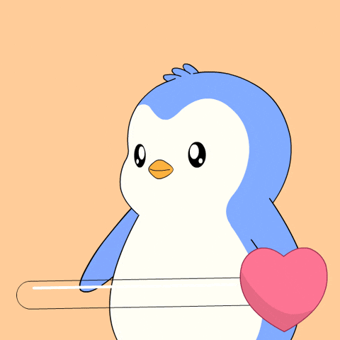 I Love You Hearts GIF by Pudgy Penguins
