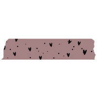 gabrielaorlhiemstore heart tape adesivo fita Sticker