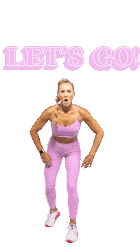 Lets Go Fitness Sticker by Danielle Pascente