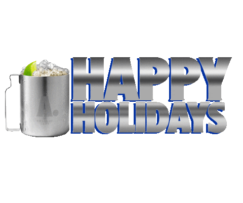 Happy Holidays Celebrate Sticker by Absolut Vodka