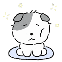 Sleepy 강아지 Sticker