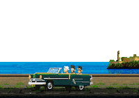 Pixel Car Sticker