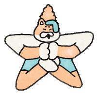 Happy Star Sticker by 배달의민족