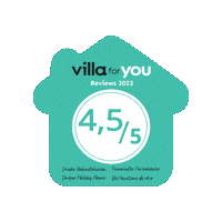 Score Review Sticker by Villa for You | Unieke vakantiehuizen