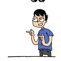 glasses deal Sticker by ne.comics