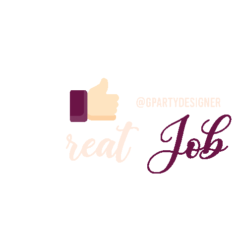 Greatjob Sticker by gpartydesigner