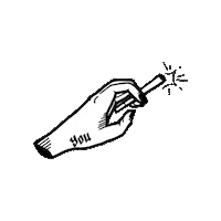 Smoke Hand Sticker