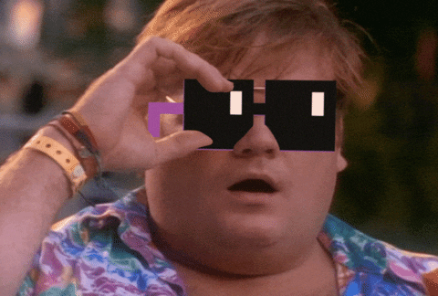 Chris Farley Wow GIF by nounish ⌐◨-◨