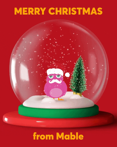 Christmas Snowglobe GIF by Mable Therapy