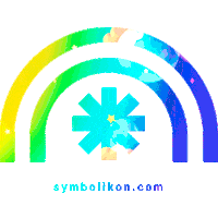 Happy Rainbow Sticker by Symbolikon