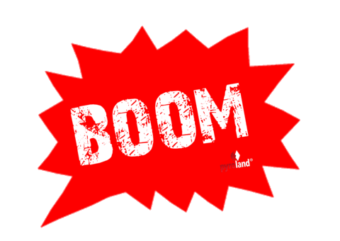 Boom Knaller Sticker by Pyroland