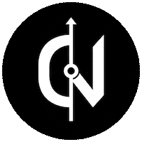 nullgradnord compass north frosty nord Sticker