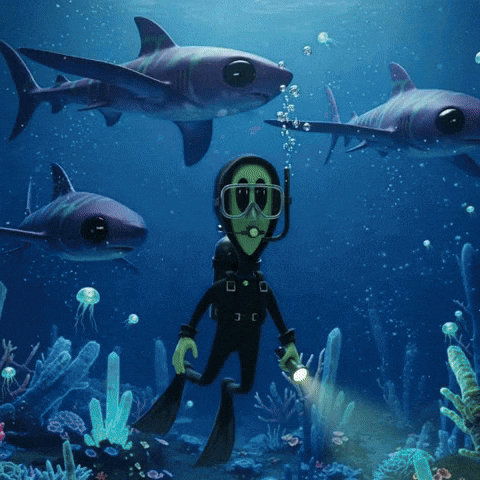 Scuba Dive GIF by Lonely Aliens