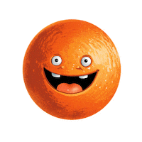 Orange Sticker by Rauch Eistee