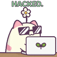 Kitty Hacking Sticker by Castaways