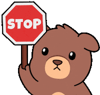 Stop No Sticker by BEARISH