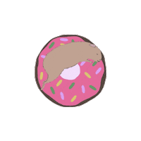 anni-sophie donut guineapig cavy meerschweinchen Sticker