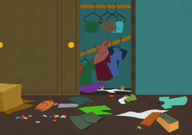 clothes mess GIF by South Park 