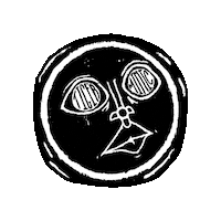 Moon Man Space Sticker