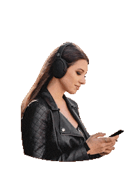 cre8sounds music girl text woman Sticker