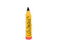Crink doodle pencil letsdoodle howtodoodle Sticker