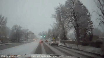 Spring Snow Creates Hazardous Driving Conditions in Colorado Springs