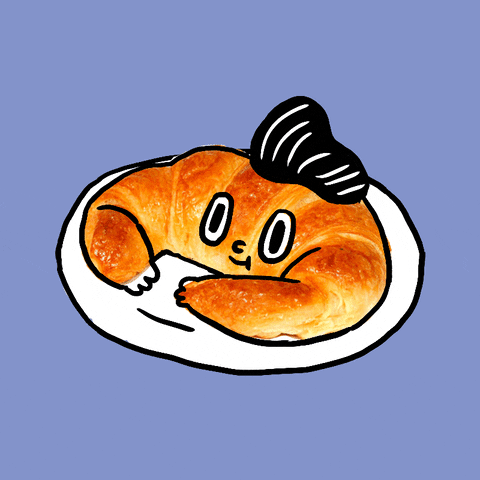 Croissant French GIF by Sherchle