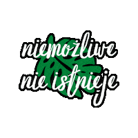 Monstera Biologia Sticker by Biolchemiczna