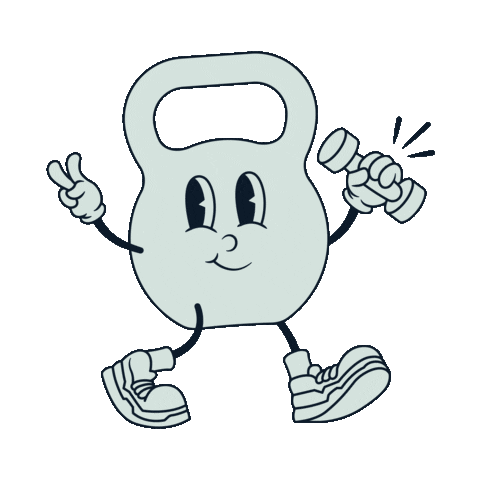 goyard_fit giphyupload fitness weight kettlebell Sticker