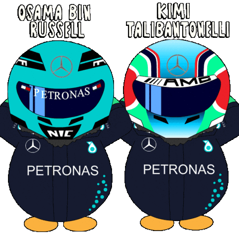 Penguin F1 Sticker by Abster