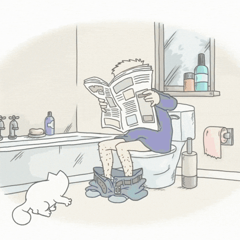 Toilet Cat Meme GIF by Simon's Cat