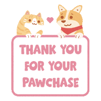 Cat Thank You Sticker by singapaw