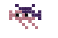 space invader Sticker