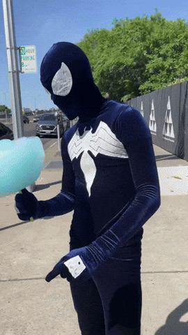 Black Spiderman GIF