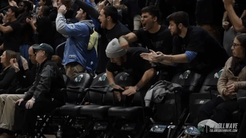 men's basketball GIF by GreenWave