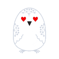 snowy owl love Sticker by ONenvironment