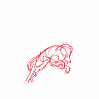 Wolf 2D Animation GIF