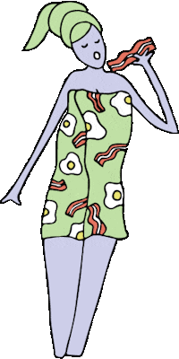 breakfast sunday Sticker